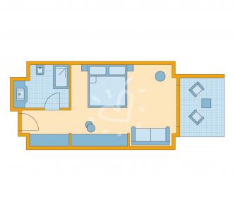 Zimmerskizze Nobilis Double Room Classic Village