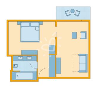 Zimmerskizze Djerba Bahiya Family Room Classic Sea View