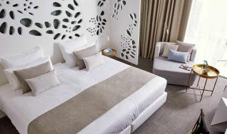 Jandia Playa Double Room Superior Torre Partial Sea View Schlafzimmer