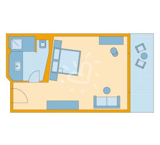 Zimmerskizze Amadé Double Room Superior