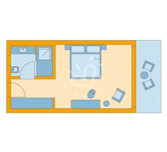 Zimmerskizze Ierapetra Double Room Economy