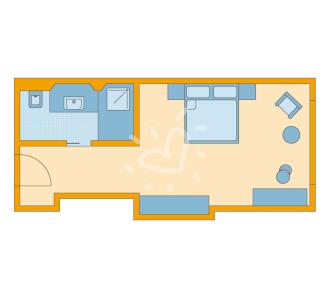 Zimmerskizze Amadé Double Room Economy
