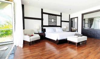 Nam Hoi An One Bedroom Ocean Front Pool Villa Schlafzimmer