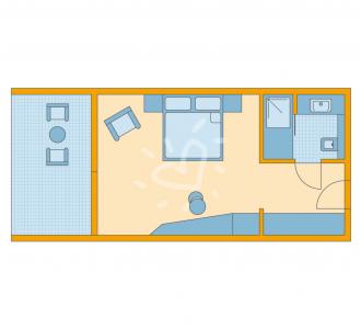 Zimmerskizze Jandia Playa Double Room Classic Plaza