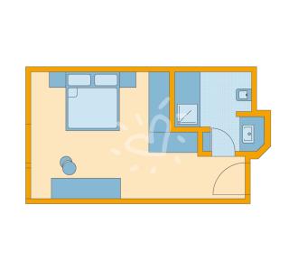 Zimmerskizze Landskron Double Room Classic