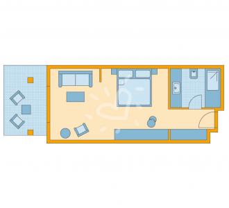 Zimmerskizze Nobilis Double Room Classic Main Building